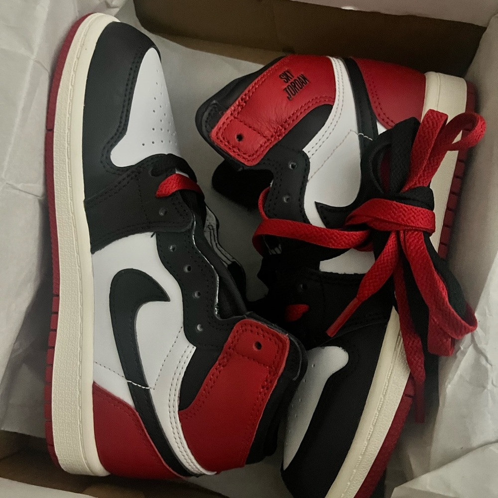 Jordan Kids Sneakers Black Red White